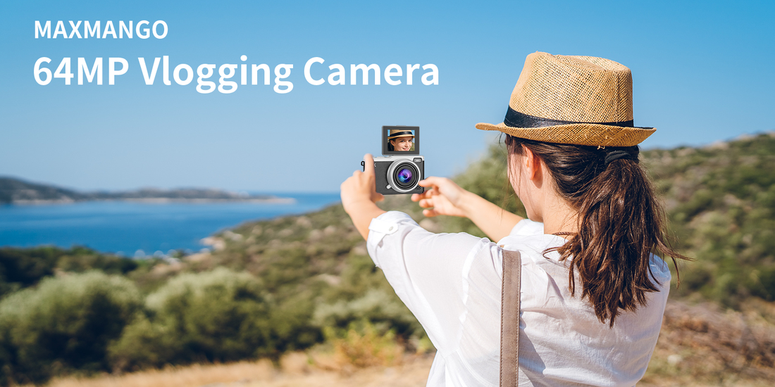 MAXMANGO 64MP Flip-Screen Camera