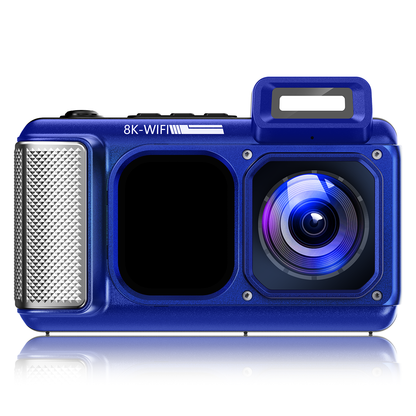 Maxmango V08Pro 8K WiFi 15m/49FT Underwater Digital Camera Dual-Screen Waterproof Camera