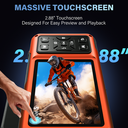 Maxmango V08Pro 8K WiFi 15m/49FT Underwater Digital Camera Dual-Screen Waterproof Camera