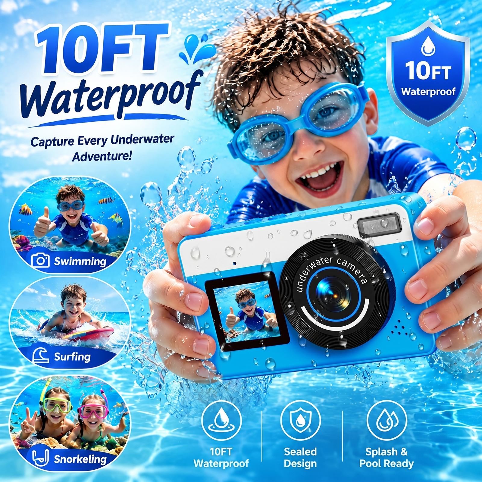 Maxmango D70 Waterproof Camera