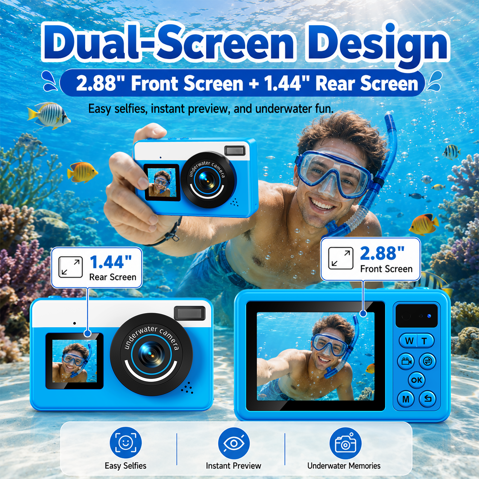 Maxmango D70 Waterproof Camera