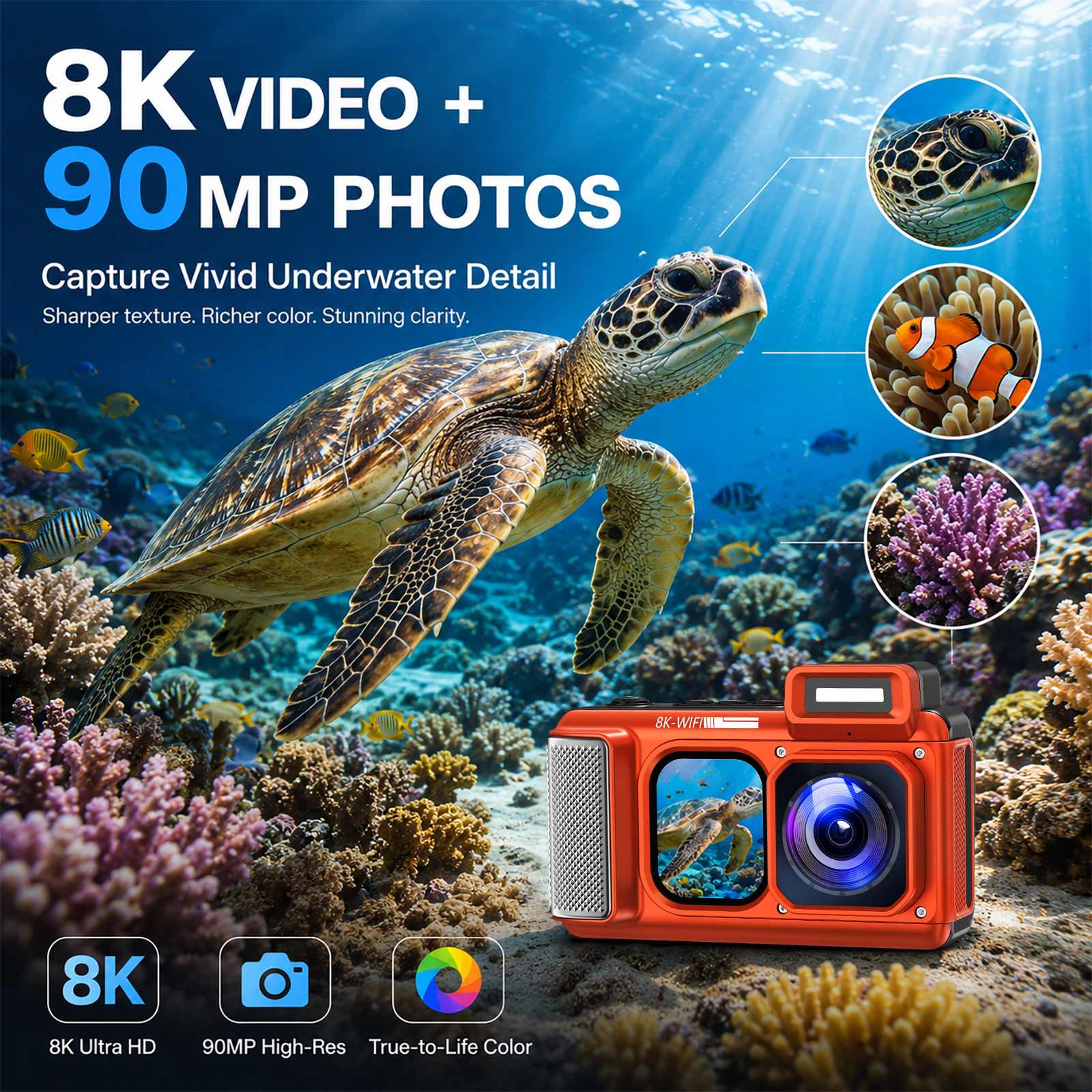 Maxmango  V08Pro Underwater Camera