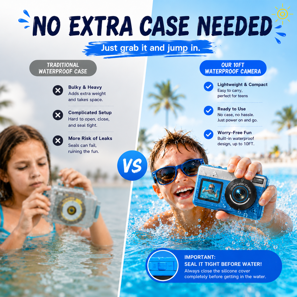 Maxmango D70 Waterproof Camera