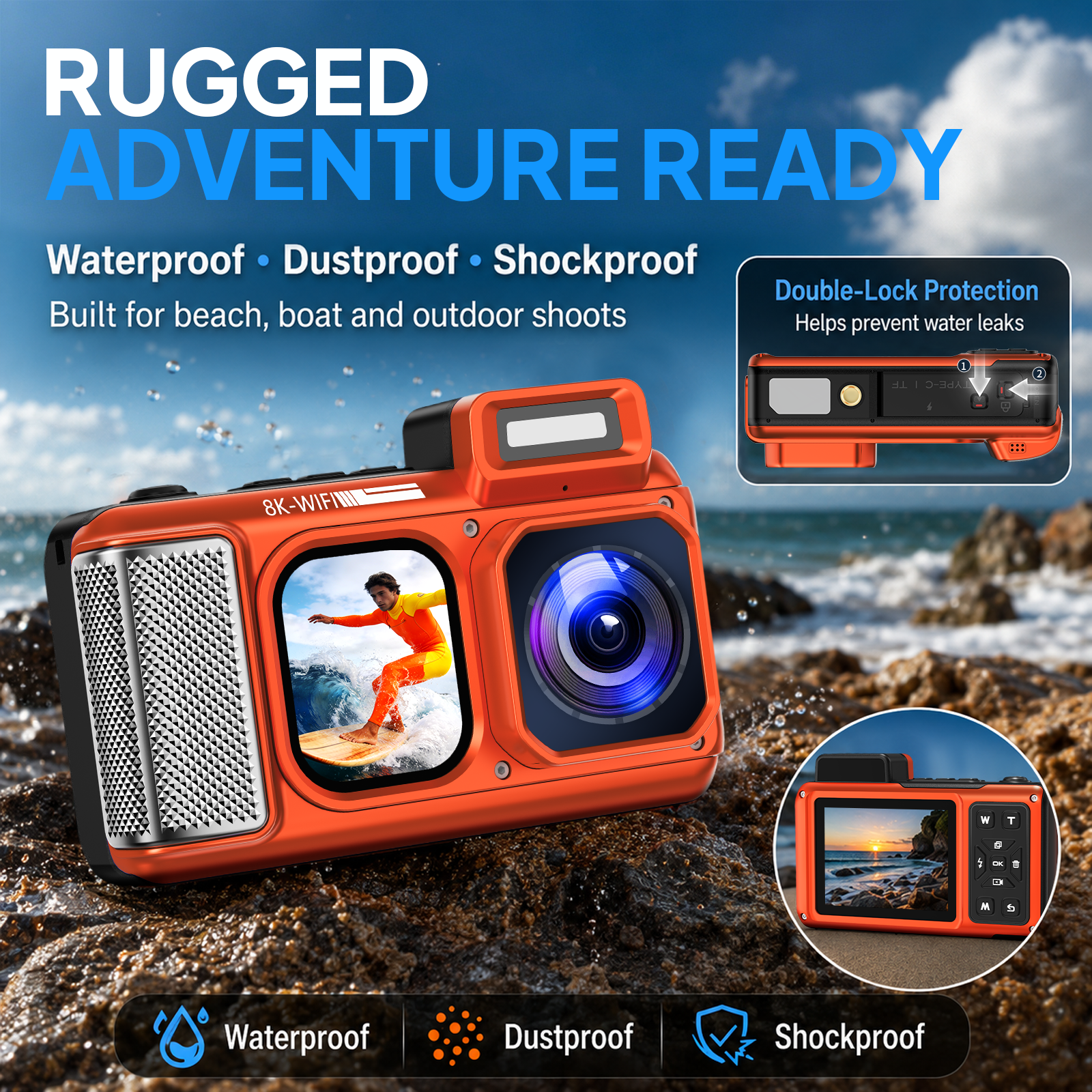 Maxmango  V08Pro Underwater Camera