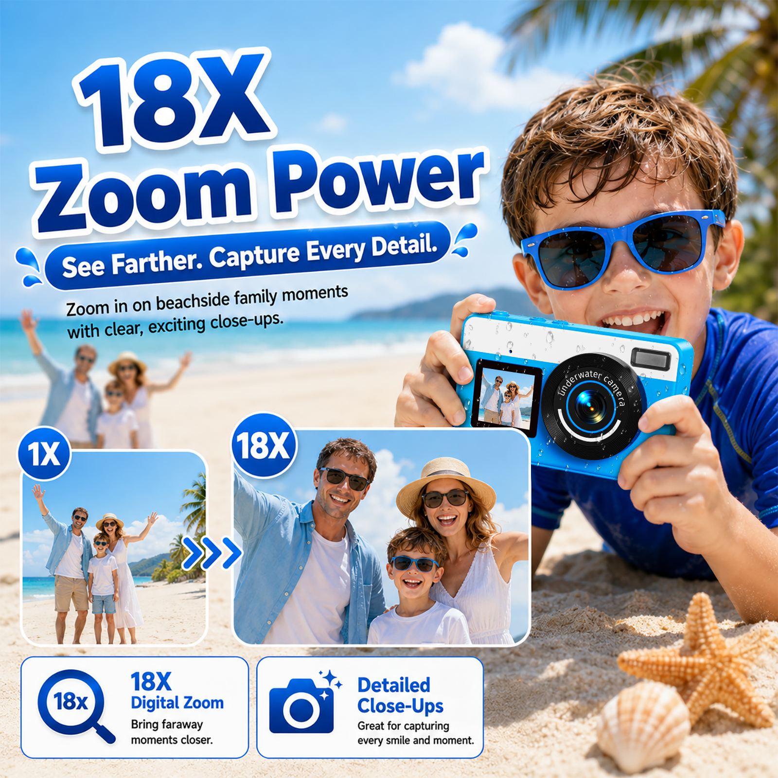 Maxmango D70 Waterproof Camera
