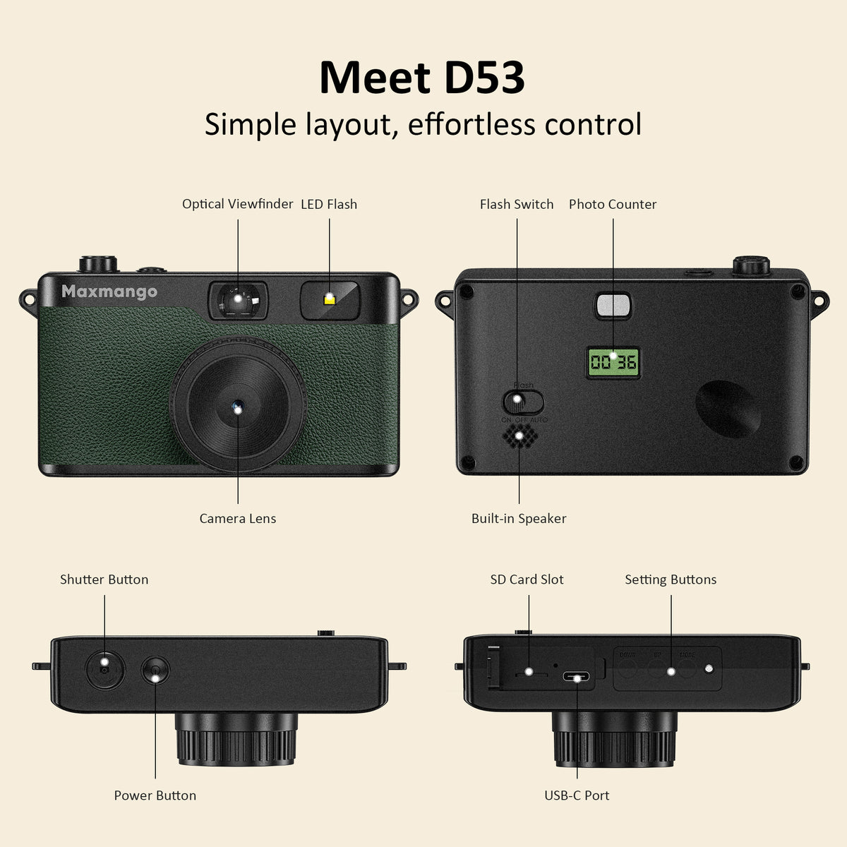 Maxmango D53 Camera