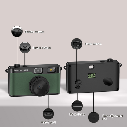 Maxmango D53 Retro Screenless Digital Camera