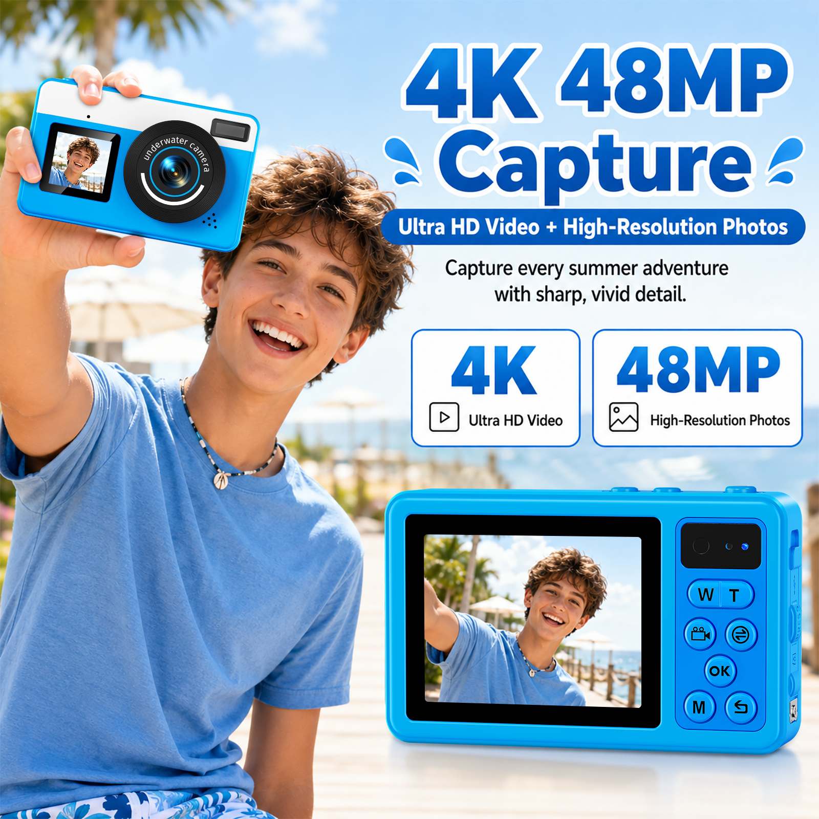 Maxmango D70 Waterproof Camera