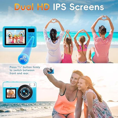 Maxmango 4K Underwater Digital Camera 48MP Dual-Screen Waterproof Camera