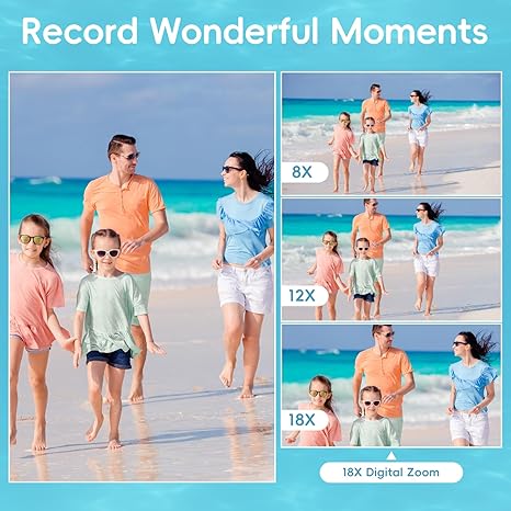 Maxmango 4K Underwater Digital Camera 48MP Dual-Screen Waterproof Camera