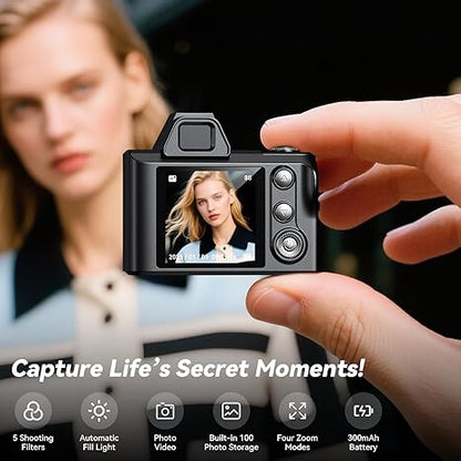 Maxmango Mini Retro Keychain Camera 1080P HD