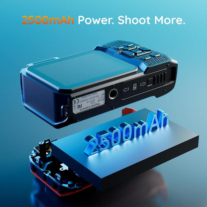 MaxMango 8K Underwater Digital Camera 70MP Dual-Screen Waterproof Camera