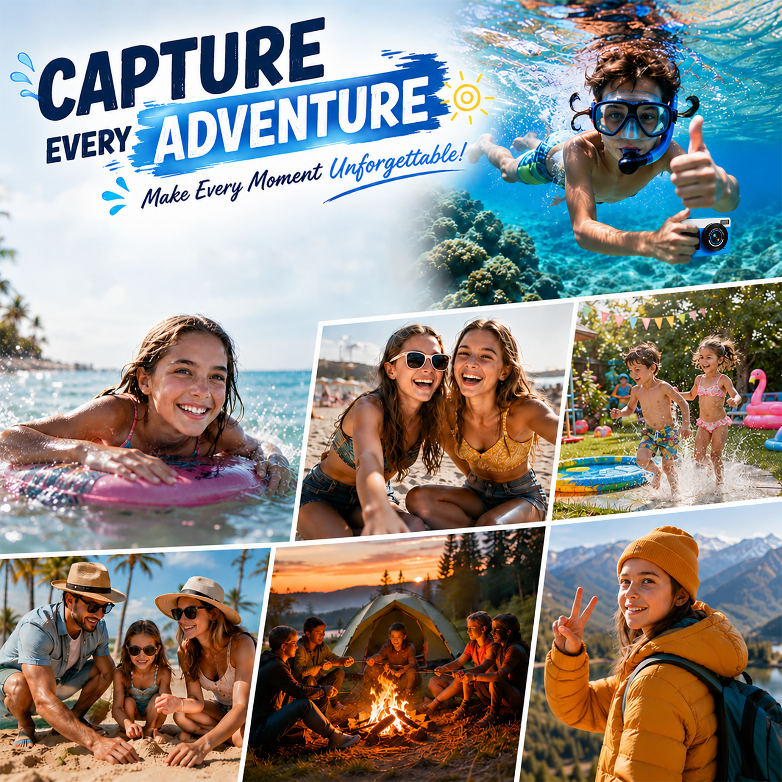 Maxmango D70 Waterproof Camera