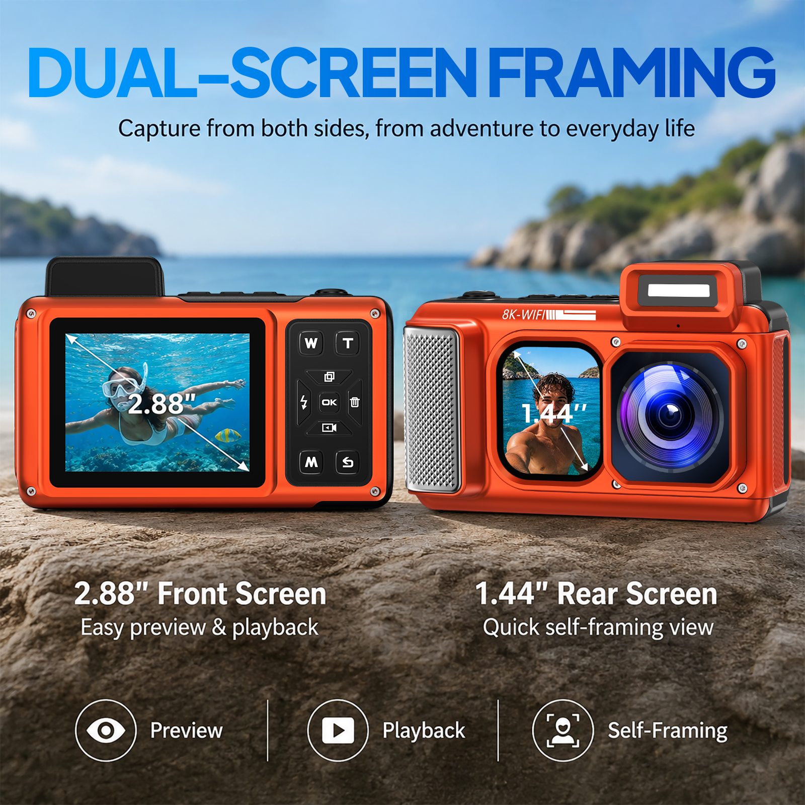 Maxmango  V08Pro Underwater Camera